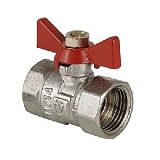 Фото кран шаровой compact, рукоятка бабочка 1/2" вн.-вн. Кран шаровой COMPACT, рукоятка бабочка 1/2" вн.-вн.